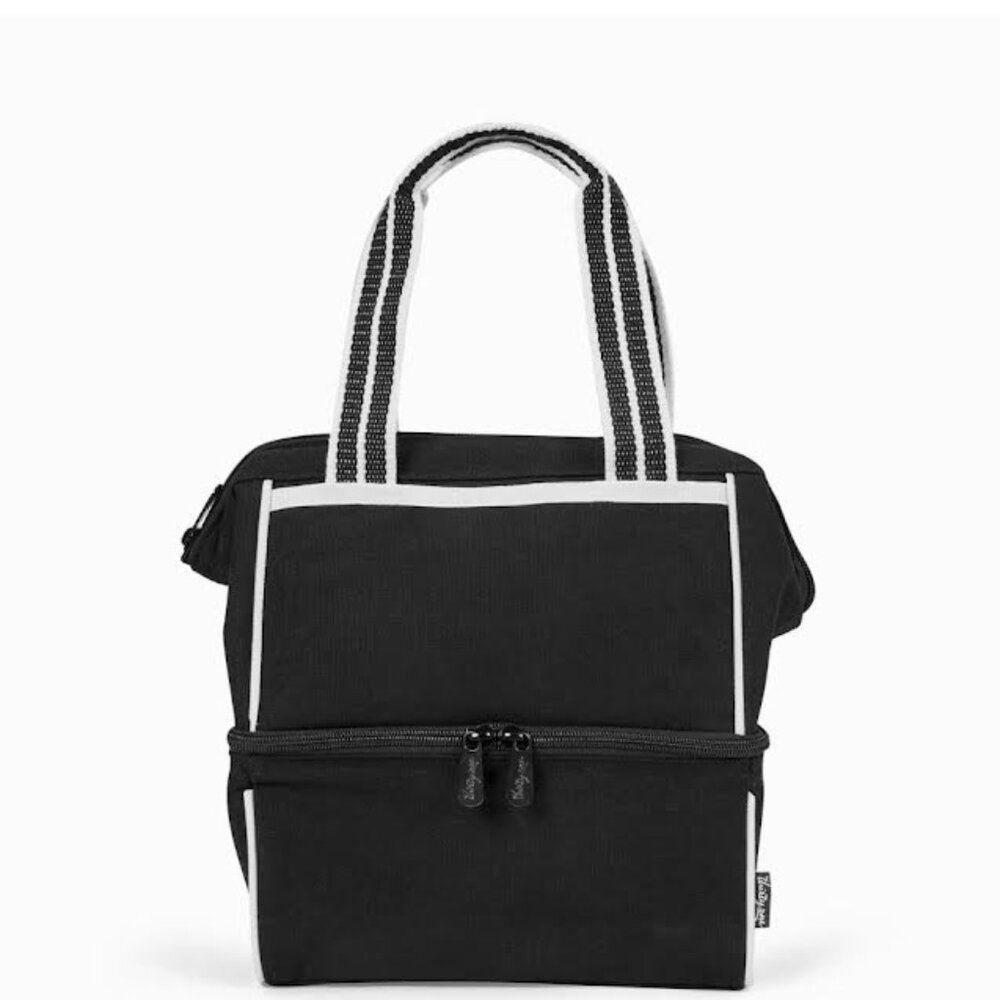 NWT. Thirty-One Dual Compartment Lunch Bag in Black